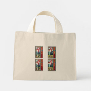 Roodkopige zeemeerminnen op het eiland mini tote bag