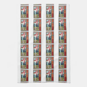 roodkopige zeemeerminnen theedoek