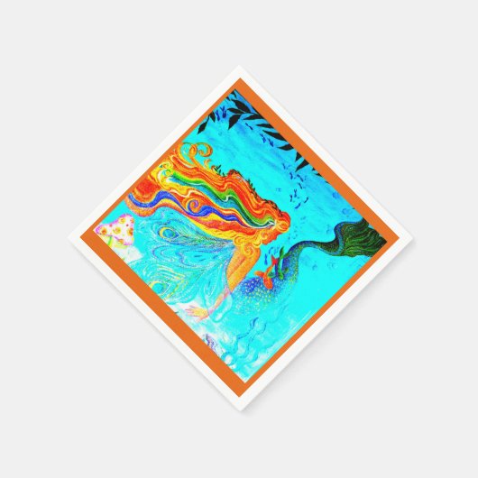 roodkoppen persoonlijke uitnodiging servetten (Hoek)