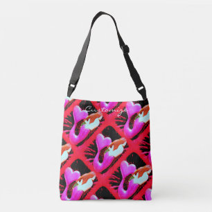 roodkopzebrauwvallen crossbody tas