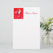 roodkopzeemeervis briefpapier (Staand voorkant)