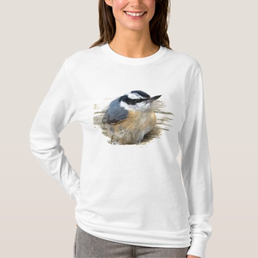Roodkorrelig Nuthatch T-shirt (Voorkant)