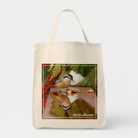 Roodkorrelig Nuthatch Tote Bag (Voorkant)