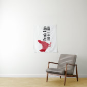 Roodkuikens van verse eieren wandkleed (In situ)