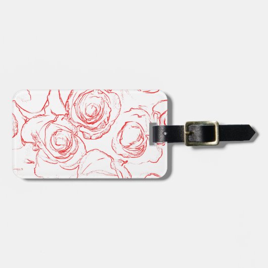 Roodlijnen Bagagelabel (Voorkant horizontaal)