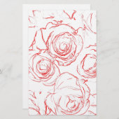 Roodlijnen Briefpapier (Voorkant / Achterkant)