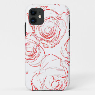 Roodlijnen iPhone 11 Hoesje