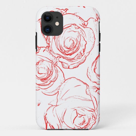 Roodlijnen Case-Mate iPhone Case (Achterkant)