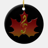 Roodmakreel in Herfst Colour Harmony Keramisch Ornament (Achterkant)