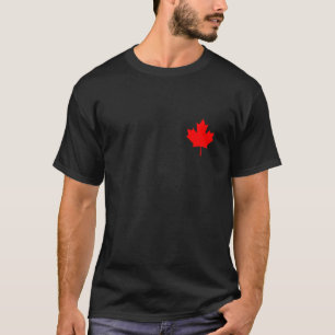Roodmakreelvlag van Canada Koel Canadese vlaggen T-shirt