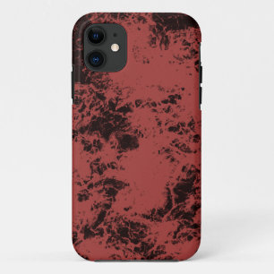 Roodmarmertextuur van terracotta iPhone 11 hoesje
