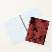 Roodmarmertextuur van terracotta notitieboek (Binnen)