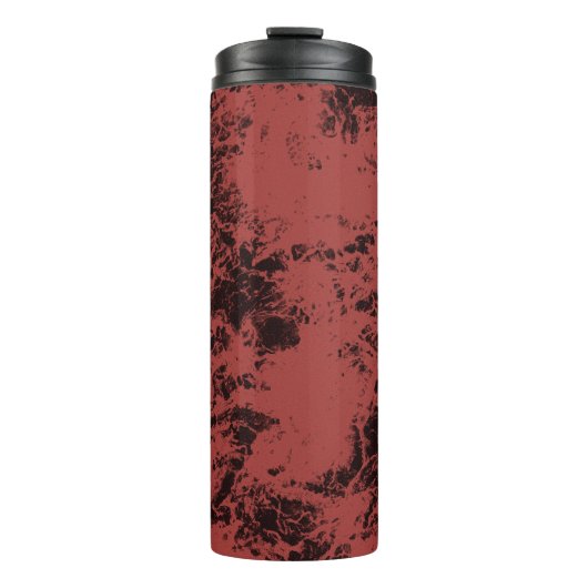 Roodmarmertextuur van terracotta thermosbeker (Voorkant)