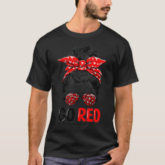 Roodmessen tegen vrouwen in februari hartziekte t-shirt