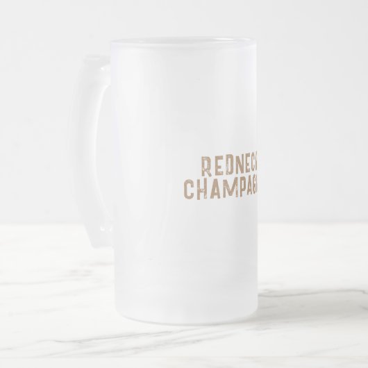 Roodnek Champagne Mok van geblazen glas (Voorkant links)