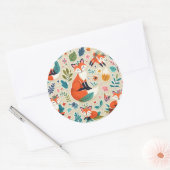 Roodnekstickers Ronde Sticker (Envelop)