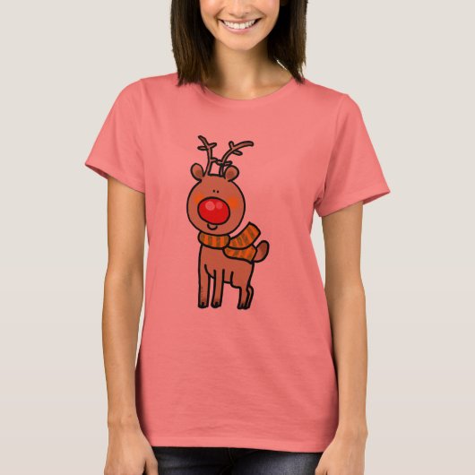 Roodneusrendier T-shirt (Voorkant)