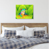 Roodogige boomkikker, Costa Rica Canvas Afdruk (Insitu (Slaapkamer))