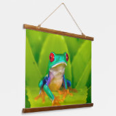Roodogige boomkikker, Costa Rica Hangend Wandkleed (Gebogen)