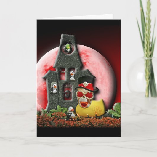 roodogige eend kaart (Voorkant)