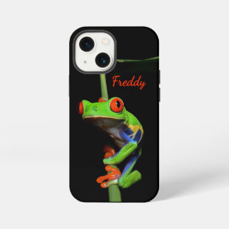 Roodogige Geschilderde Boomkikker Persoonlijke Naa iPhone 13 Mini Hoesje