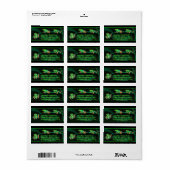 roodoogmakende boomkikkers etiket (Full Sheet)