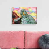 Roodoorschildpad Canvas Afdruk (Insitu (Woonkamer))