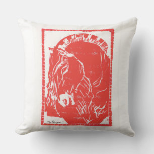 Roodpaardenontwerpsweatshirt (Noors Fjord Horse) Kussen