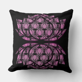 Roodpaarse lotus kussen