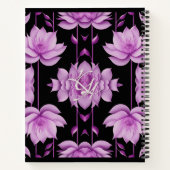 Roodpaarse lotus notitieboek (Achterkant)