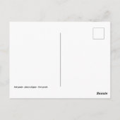 Roodpanda loopt op een tak briefkaart (Achterkant)