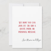 Roodpapaver Kaart (Achterkant)