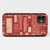Roodpcb-circuit Case-Mate iPhone Case (Achterkant (horizontaal))