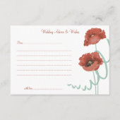 Roodpindenkaarten voor huwelijksadviezen en -kaart advieskaart (Voorkant)