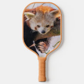 Roodrode panda pickleball paddle (Voorkant)