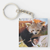 Roodrode panda sleutelhanger (Voorkant)