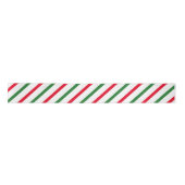 Roodrode strepen en witte snoeprietstrepen lint (Voorkant)