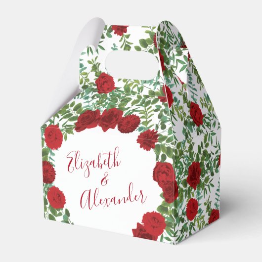 Roodrozenweddenschap Bedankdoosjes (Voorkant Zijde)