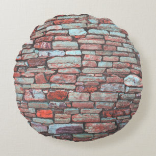 Roodschilderwand Rond Kussen