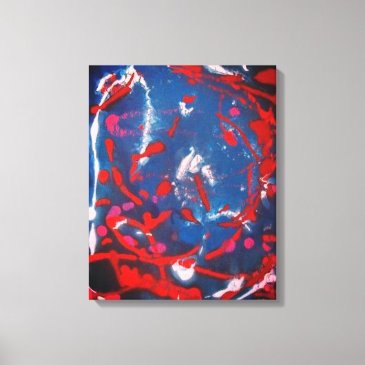 Roodspatten Canvas Afdruk (Voorkant)