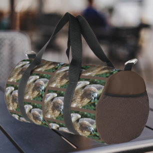 Roodstaart Hawk Patroon op Bruin Plunjezak