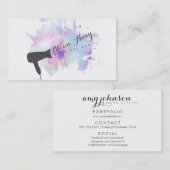 roodstaartapper paars visitekaartje (Voorkant / Achterkant)