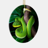 Roodstaartbamboeviper Keramisch Ornament (Rechts)