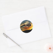 Roodstaarthaai Ronde Sticker (Envelop)