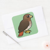 RoodstaartHawk Vierkante Sticker (Envelop)