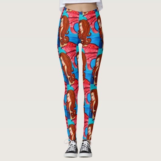 roodstaartzeemeerminnen leggings (Voorkant)