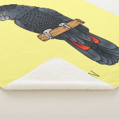 Roodstaartzwarte cartoon sherpa deken (3/4)