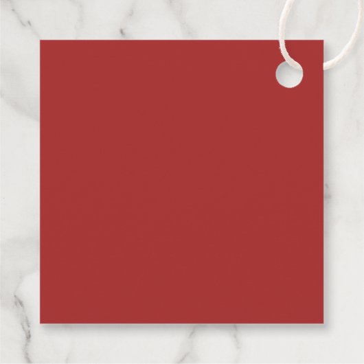 Roodstandaard mixer baking | Monogram | Kerstmis Bedankjes Labels (Achterkant)