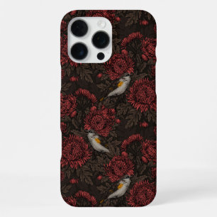 Roodstarts in de chrysanten in bruin en rood iPhone 16 pro max hoesje