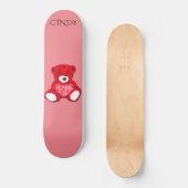 Roodteddyskateboard, aangepaste naam. skateboard (Voorkant)